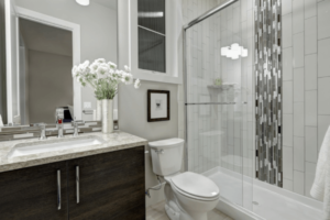 Modern Bright Luxury Bathroom – Salt Lake City, UT – Central Glass Company